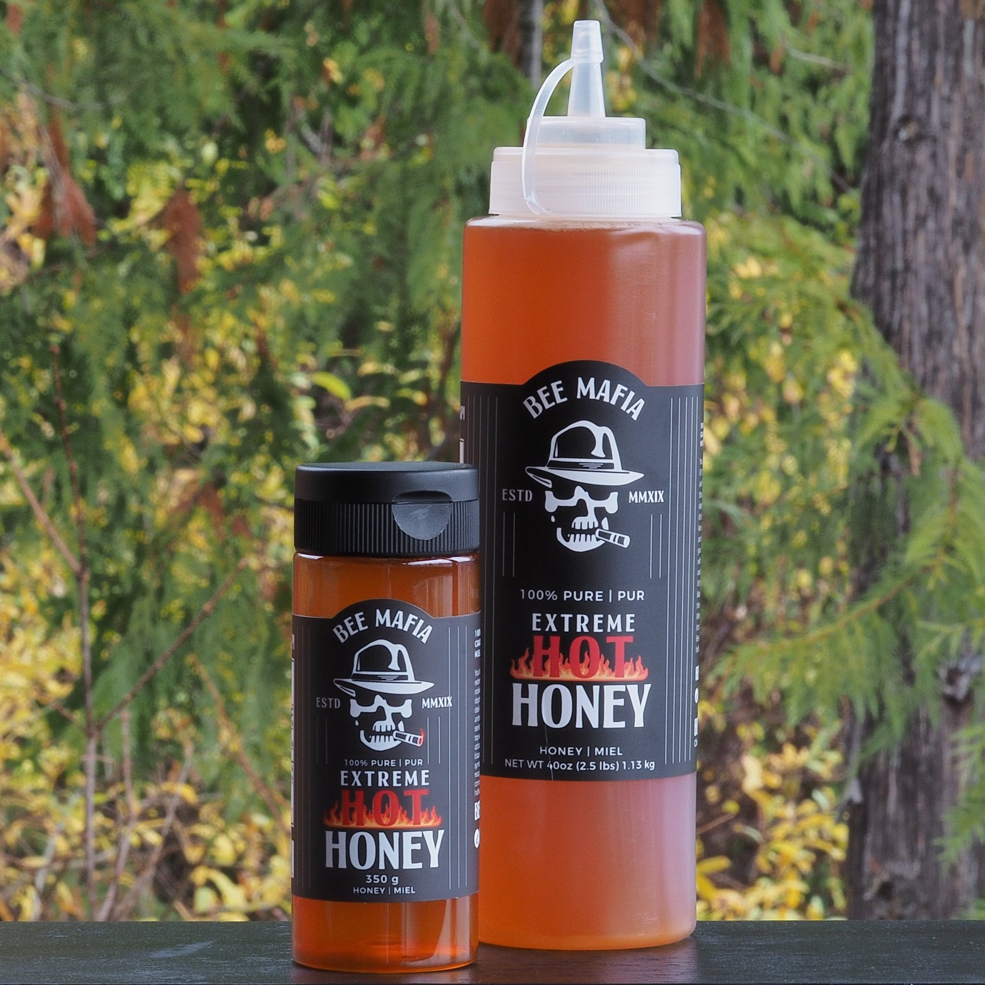 Combination pack of Bee Mafia Extreme Hot Honey Canada. Infused and delicious flavours with sweet & spicy.